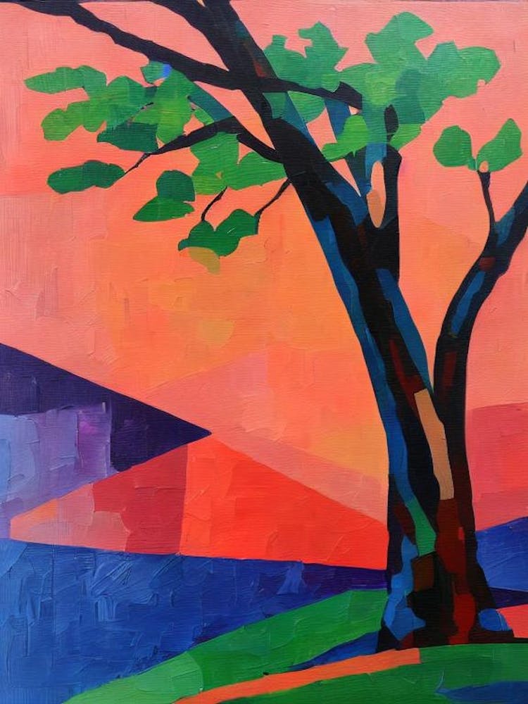 Bay Laurel Tree Cubist 2