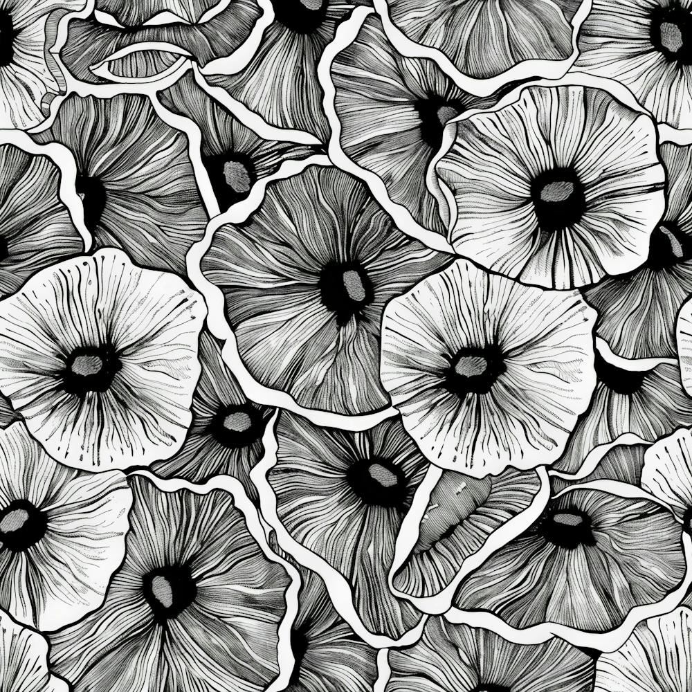 Black And White Flowers