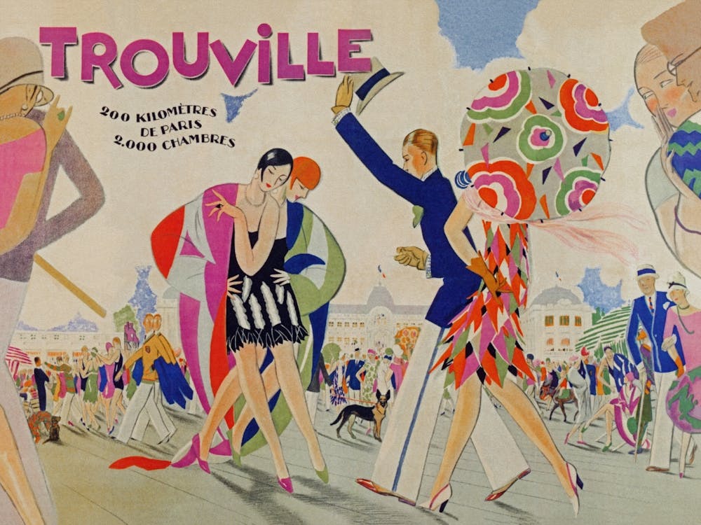 Trouville France Vintage Travel Poster