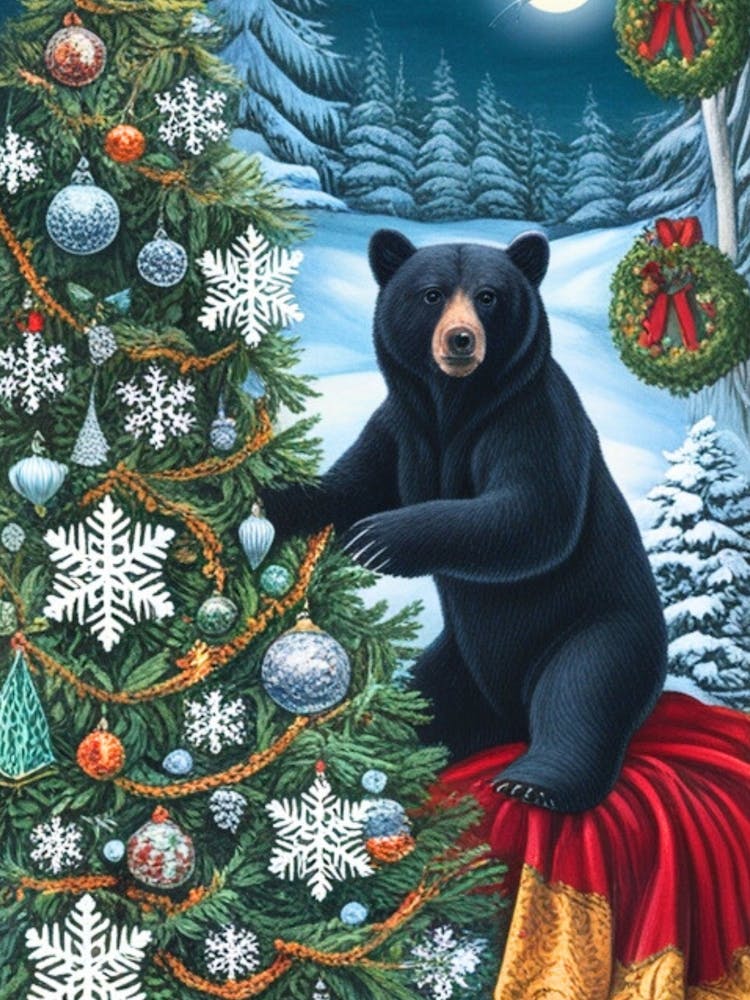 William Morris Christmas Bear 1