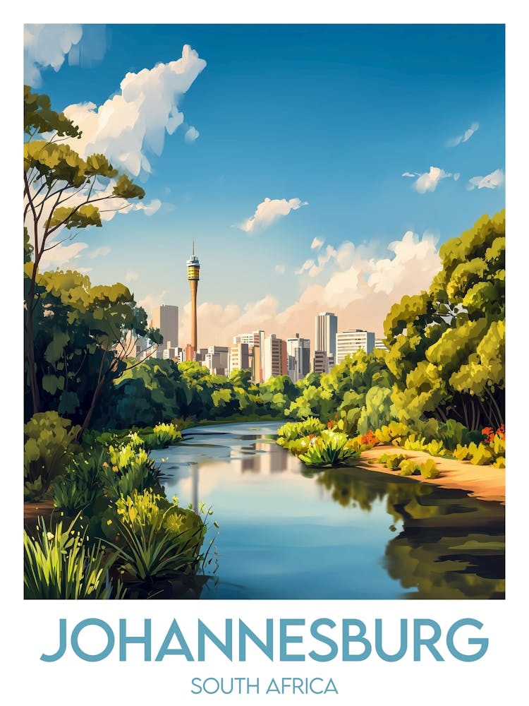 Affiche de voyage Johannesburg