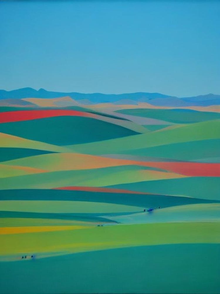 Namib Blue Oil Painting 2 