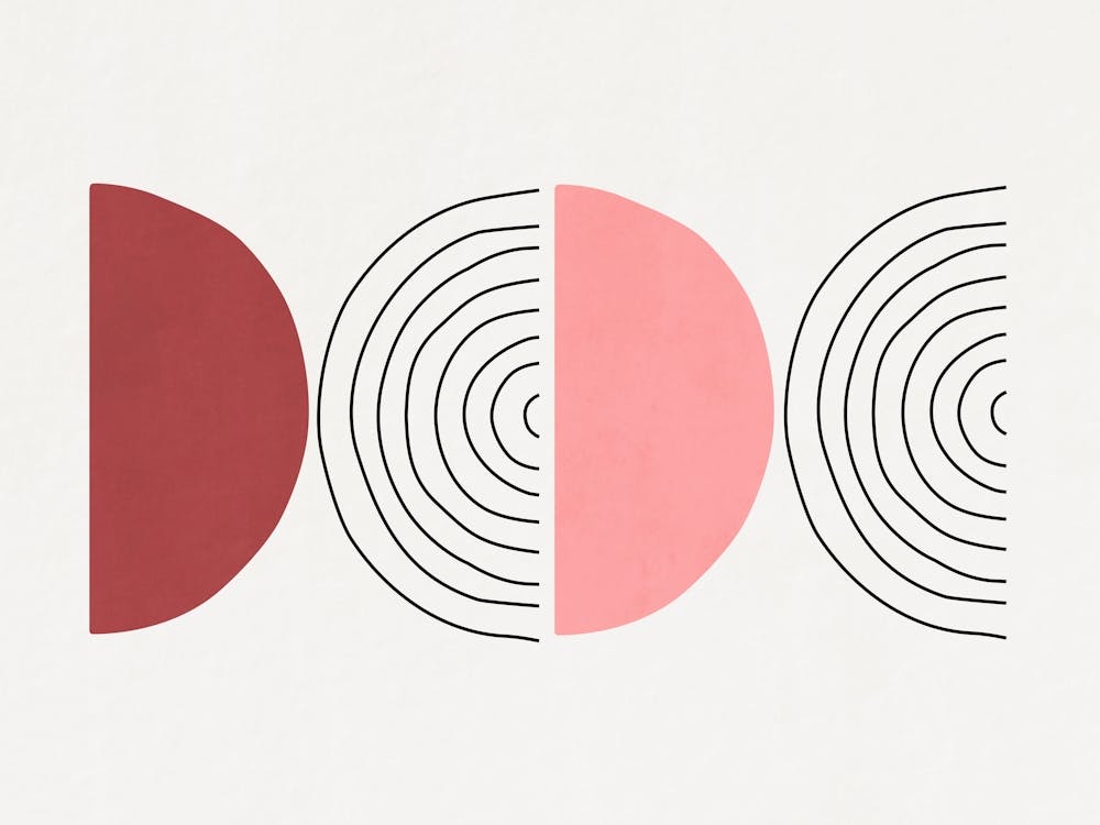 Abstract Art - Red, Pink, And Black 02