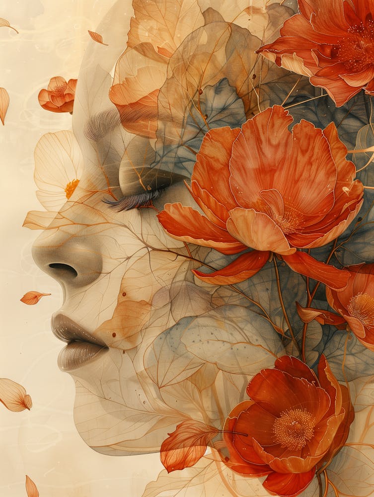 Abstract Flower Painting 7
