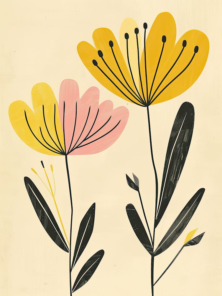 Two Flowers 4