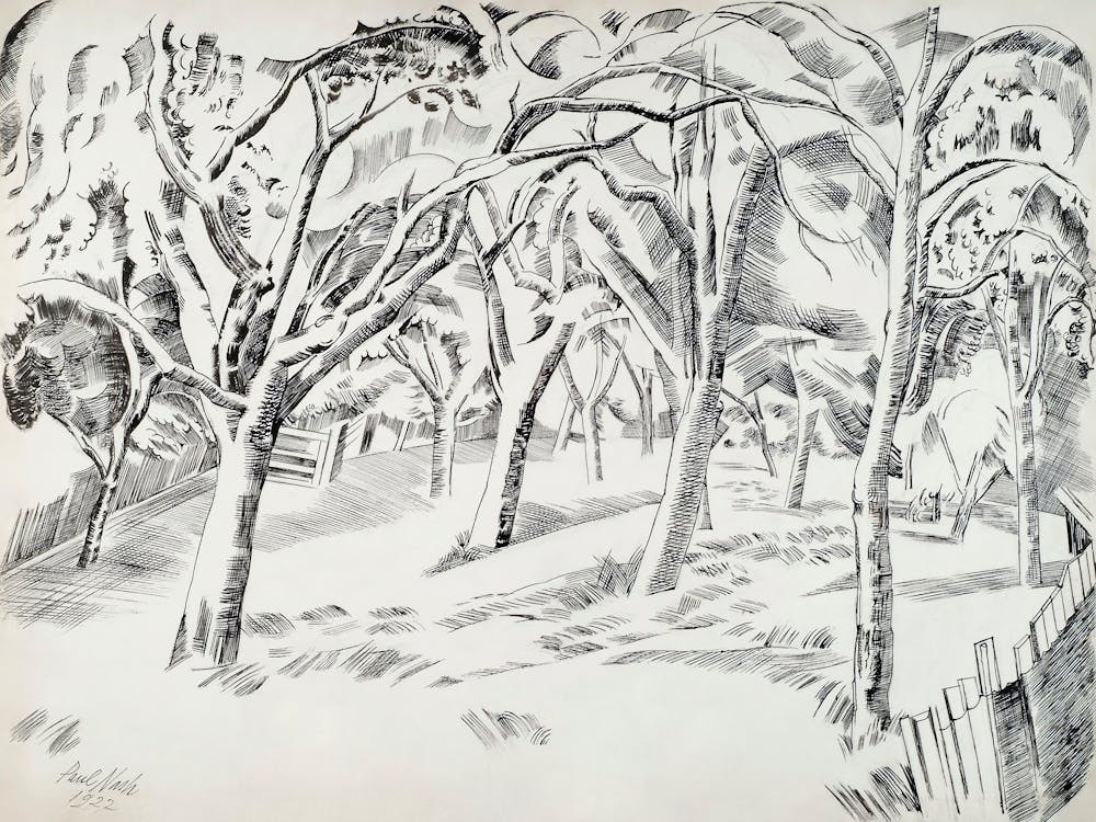 The Orchard (1922), Paul Nash