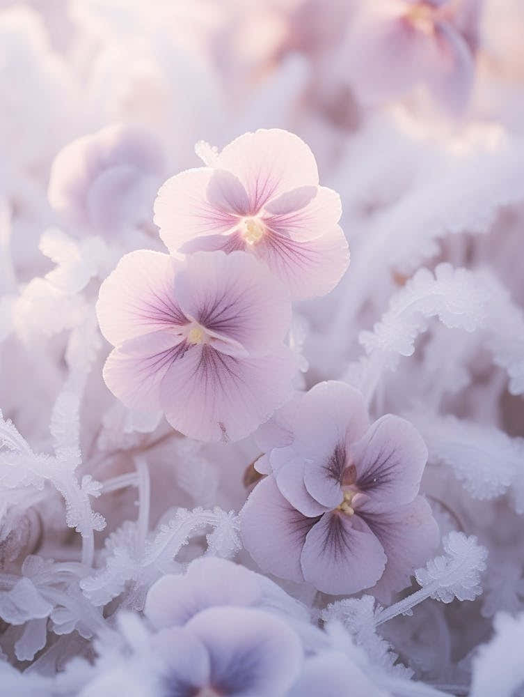 Frosty Botanical Winter Pansy