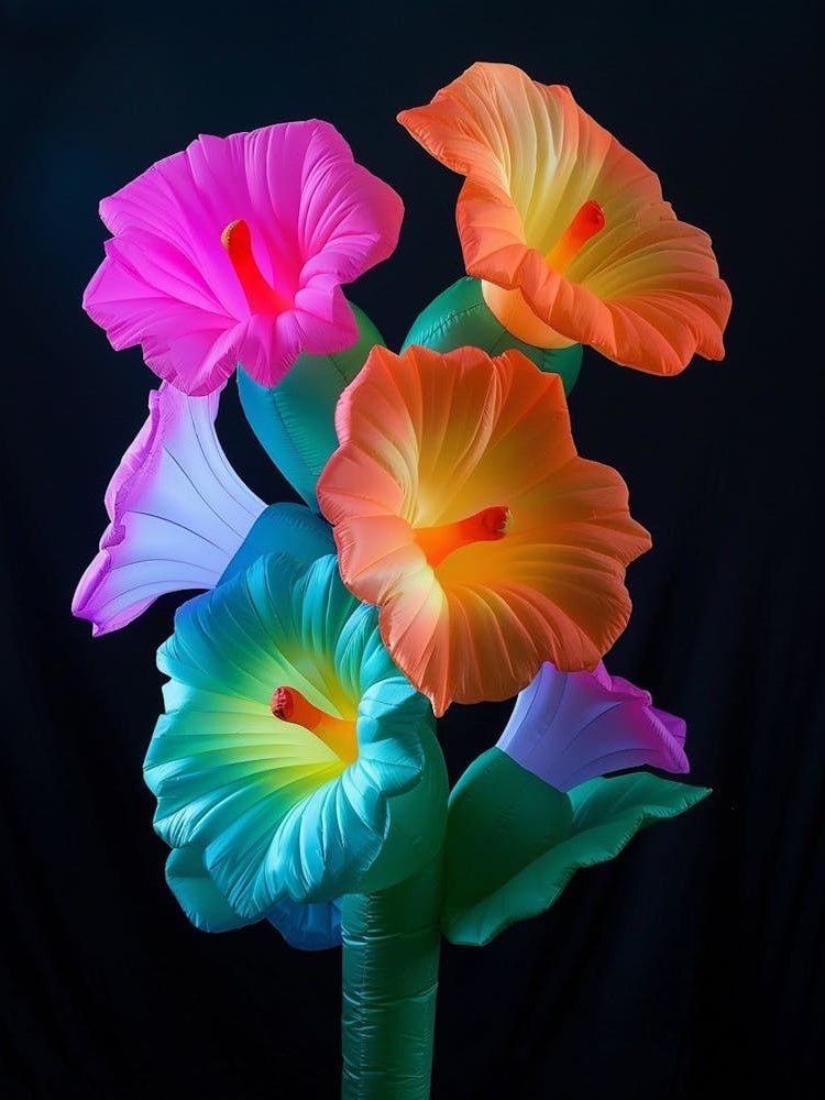 Bright Inflatable Flowers Hollyhock 3