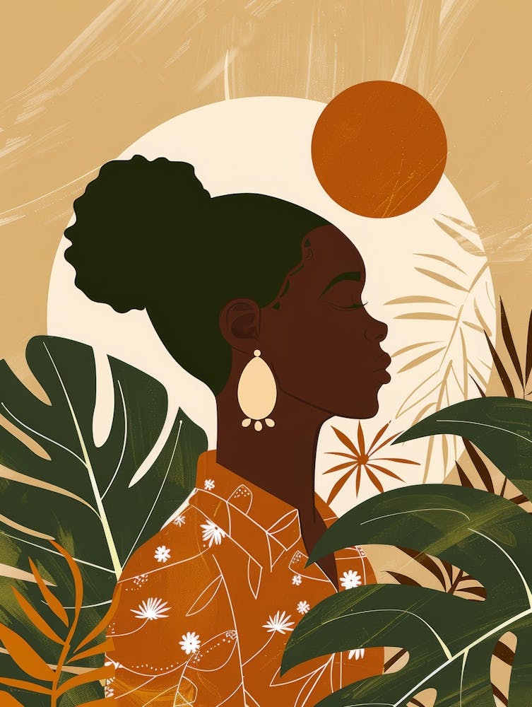 Afrikanische Frau Porträt 19
