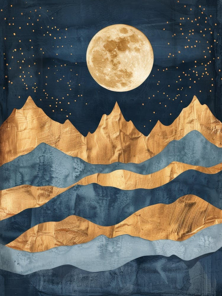 Moonlight Over Mountains 3