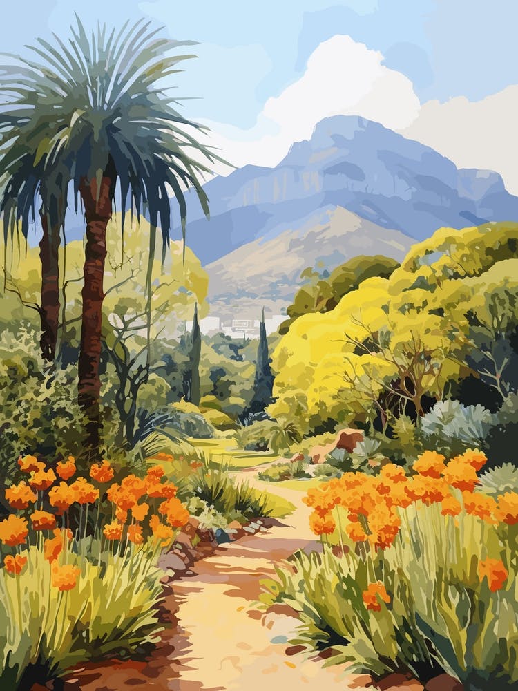 Kirstenbosch Botanical Garden South Africa Watercolour 5