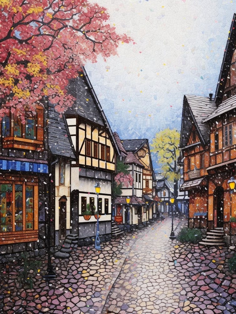 Leavenworth Washington Pointillism 10