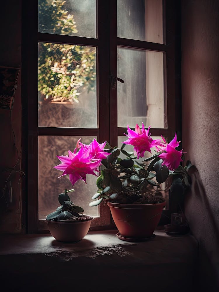 Easter Cactus Window 2