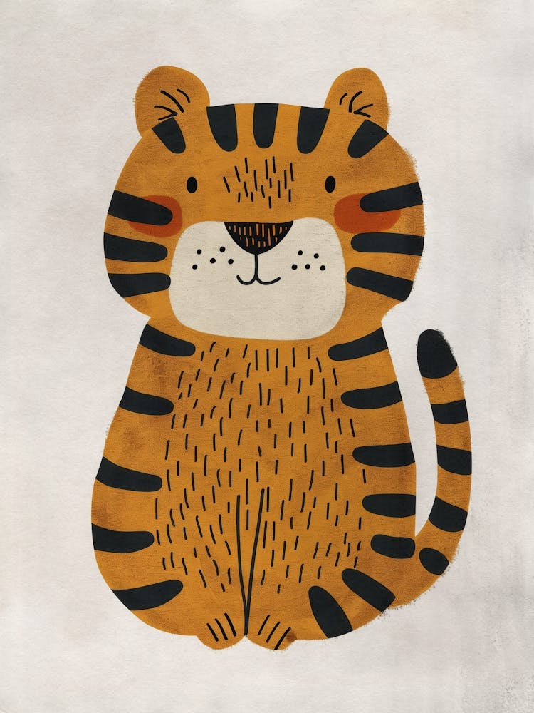 Chambre d'Enfant Boho 3 Tigre