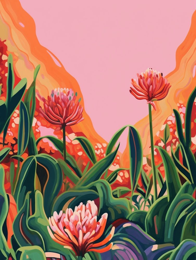 Boho Wildflower Painting Ramps Allium 2