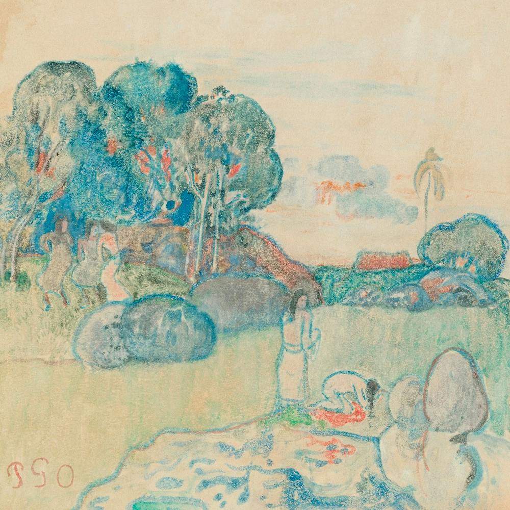 Tahitian Landscape (1894), Paul Gauguin