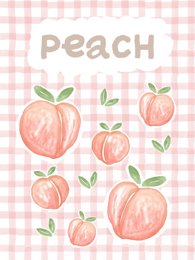 Watercolor Peaches