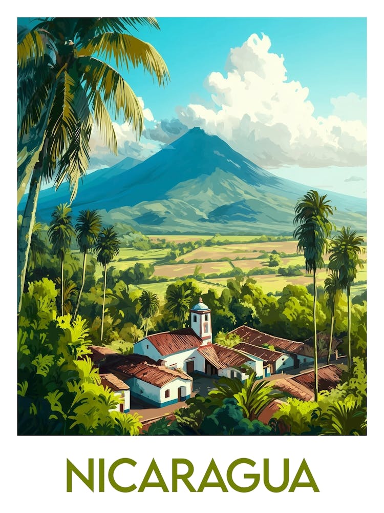 Affiche de voyage Nicaragua
