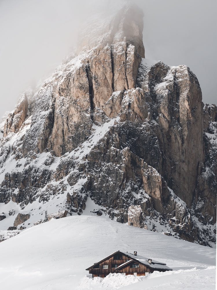 Cabin Beneath Mountain
