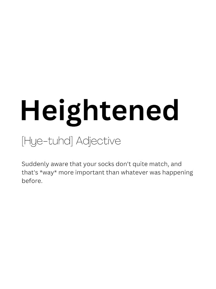 Heightened Definition Meaning 1