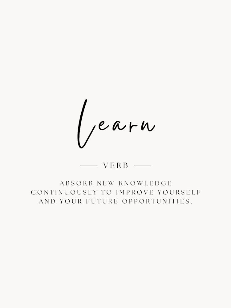 Learn Verb
