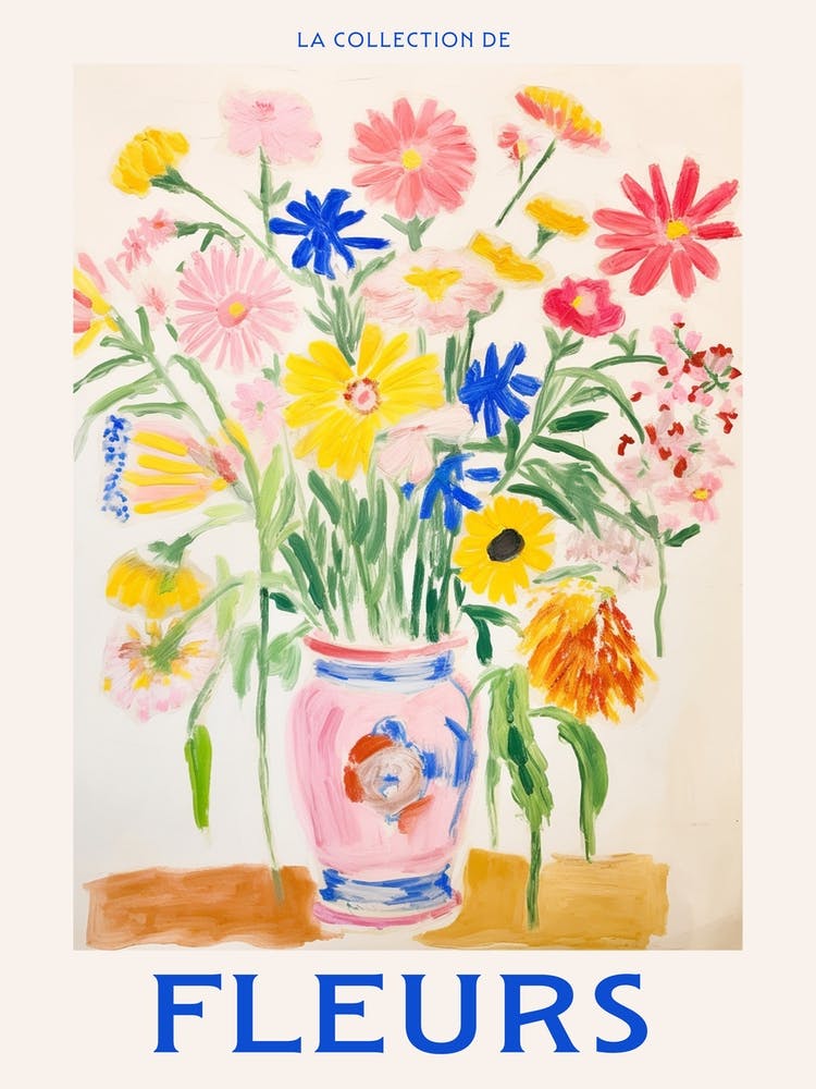 French Flower Poster Daisy