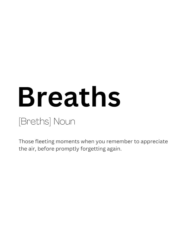 Breaths Definition Meaning
