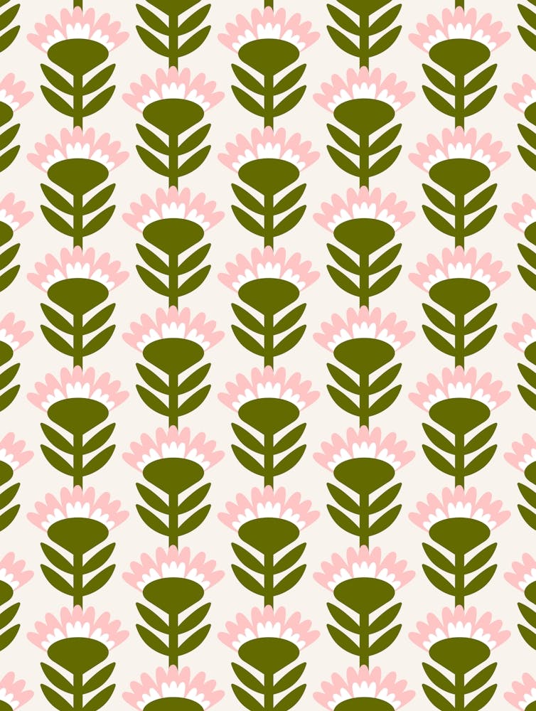 Flower Pattern Into The Garden