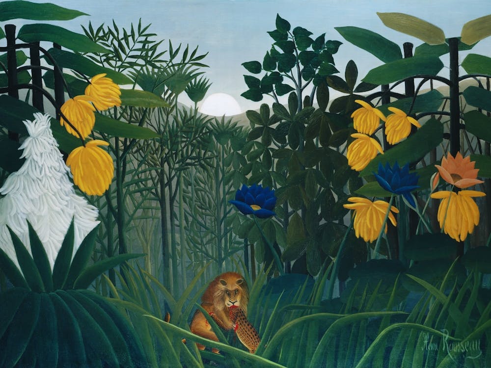 The Repast Of The Lion, Henri Rousseau