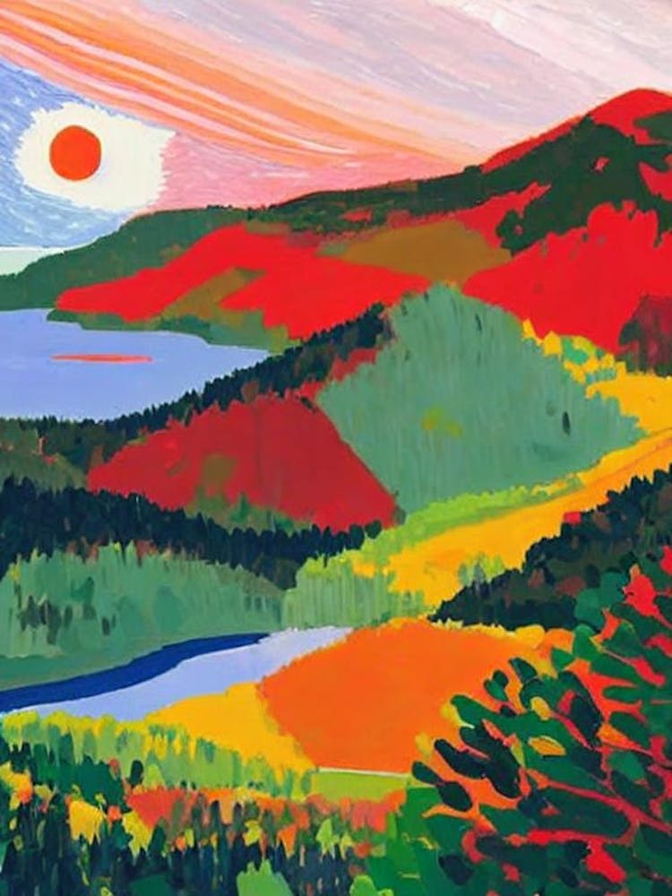 Acadia National Park United States Of America Abstract Colourful