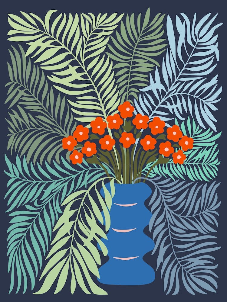 Bouquet Like Gauguin Blue