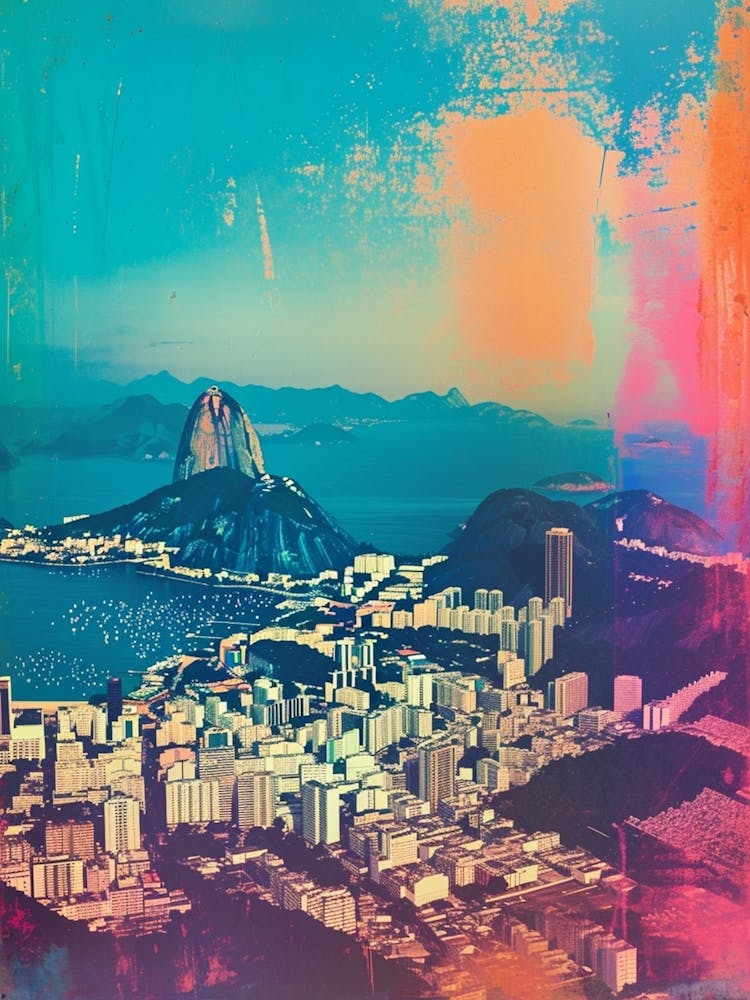 Rio De Janeiro Retro Polaroid Inspired 3