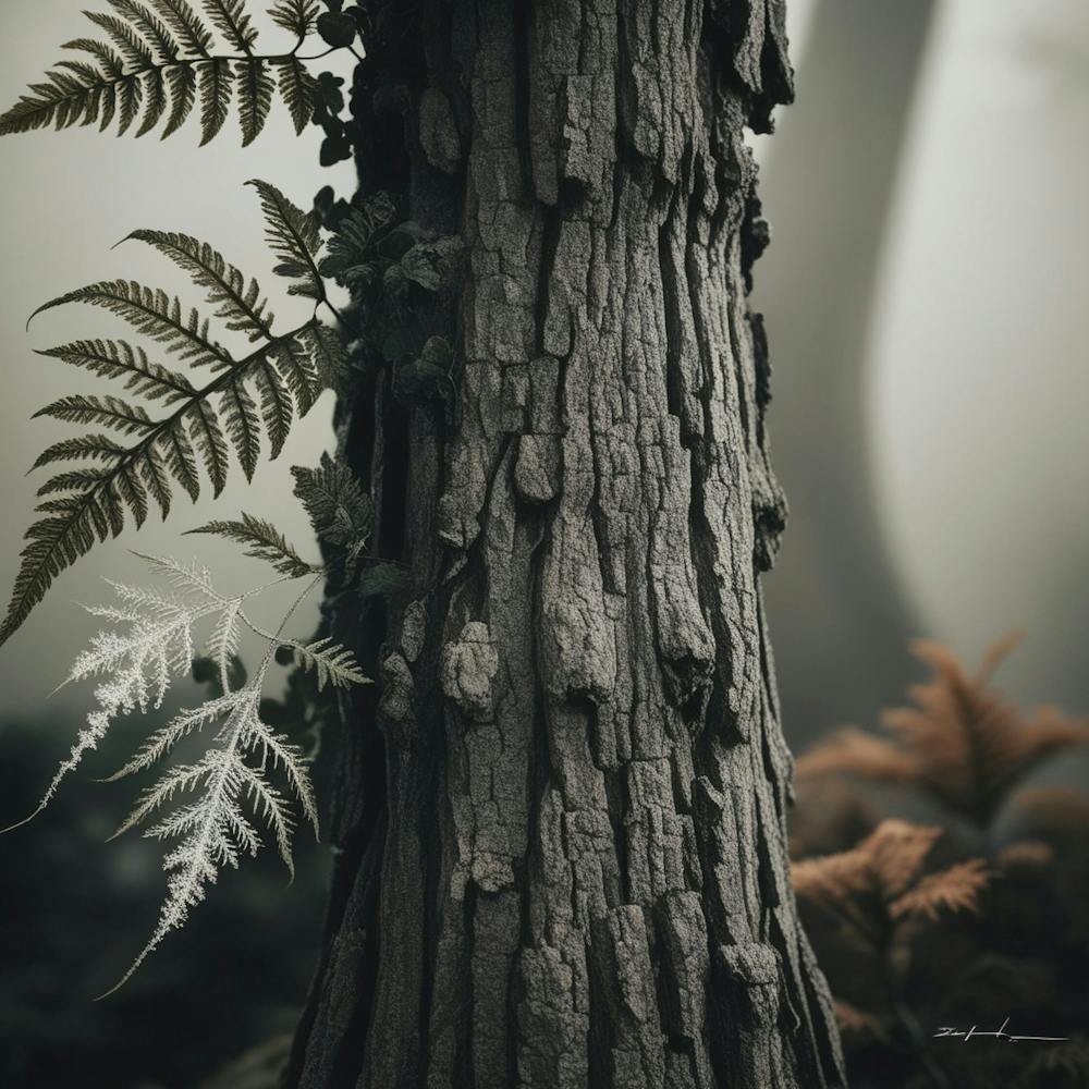 Ferns In The Fog 1
