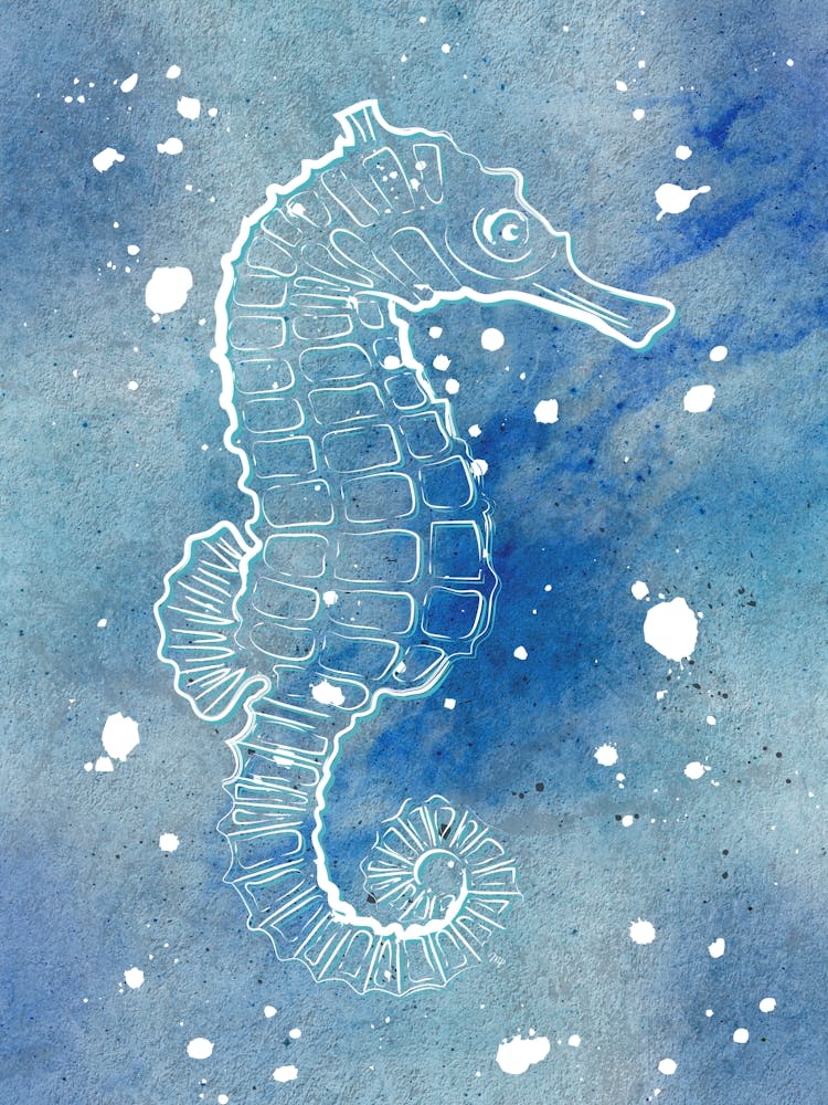 Blue Seahorse