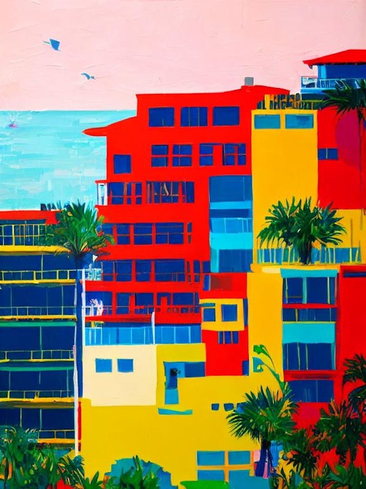 Daytona Beach, Florida Hockney Style