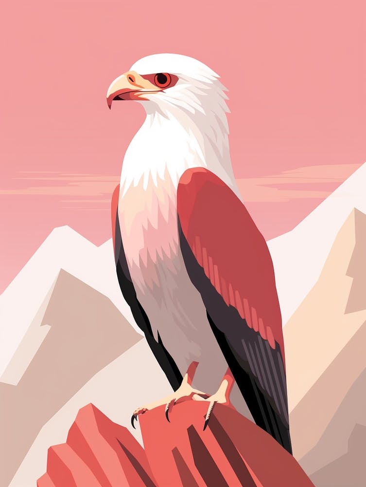 Caracara huppé minimaliste 1 Illustration