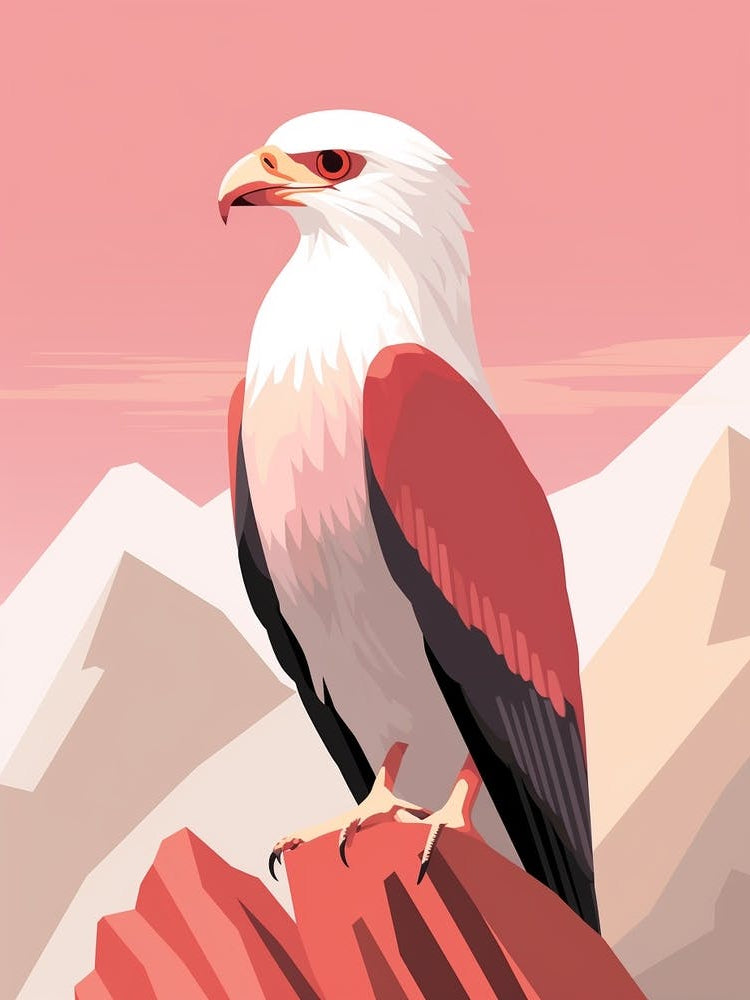 Minimalist Crested Caracara 1 Illustration