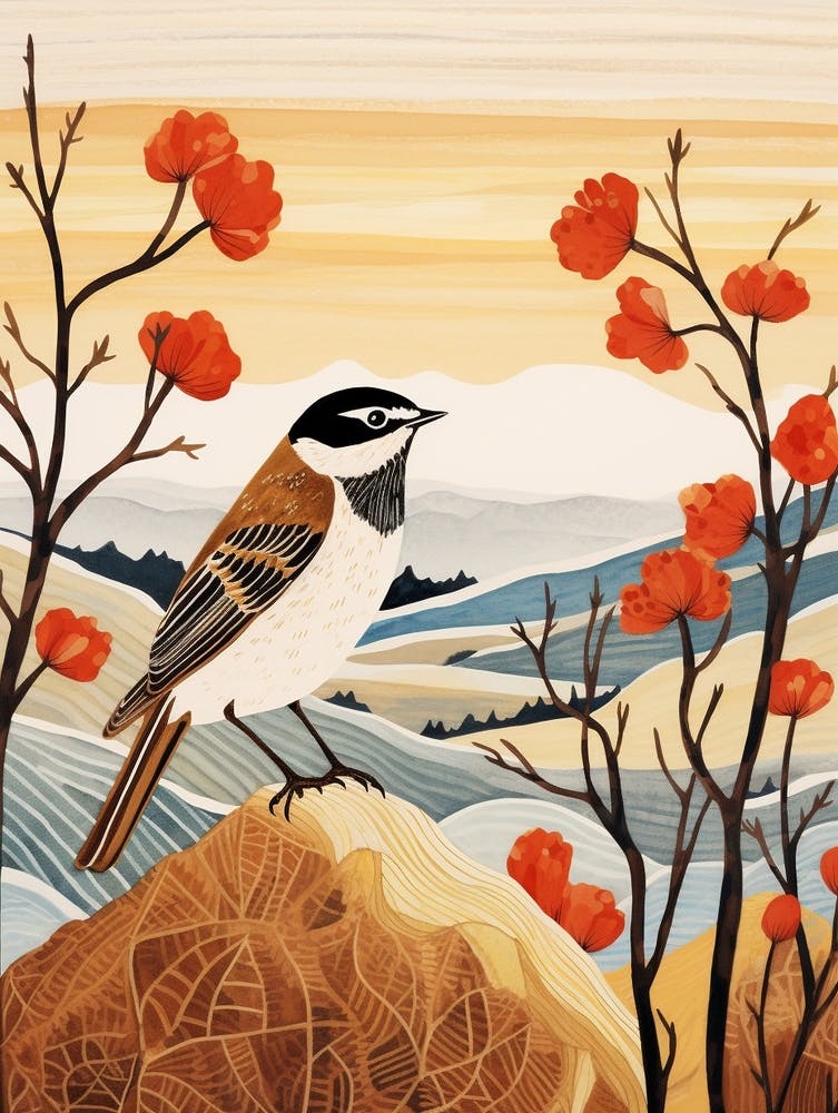Bird Illustration Lark 2