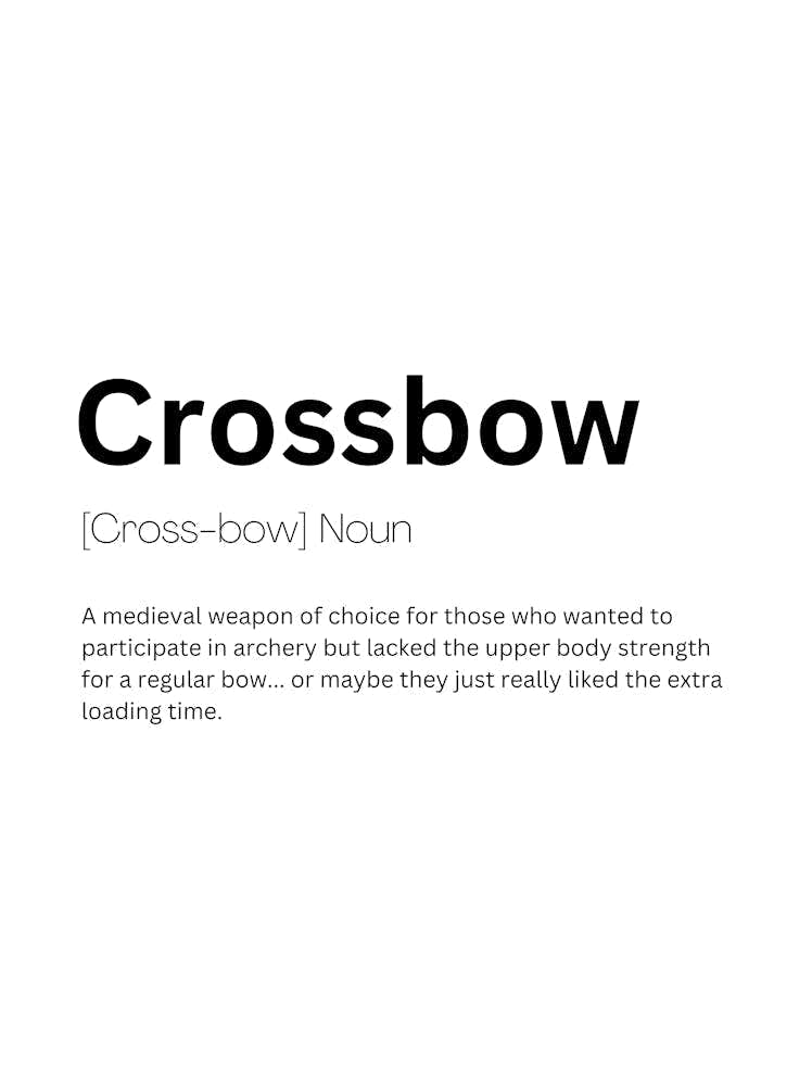Crossbow Definition Meaning