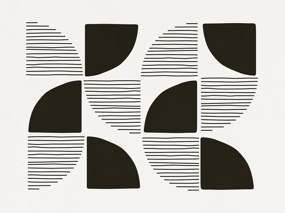 Abstract Black And White - Bw01