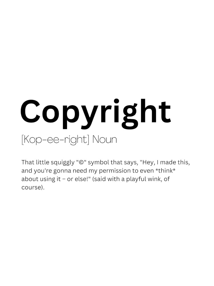 Copyright Definition Meaning