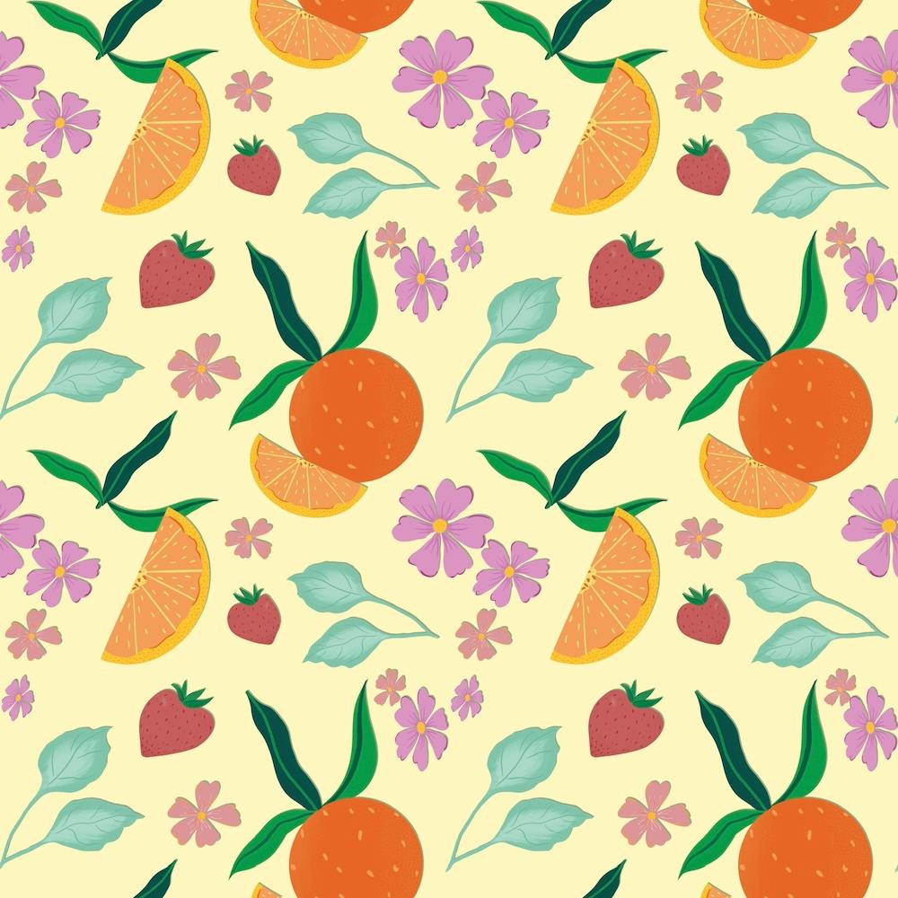 Oranges And Strawberries Mellow Yellow