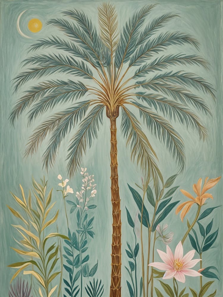 Palmier et Fleurs