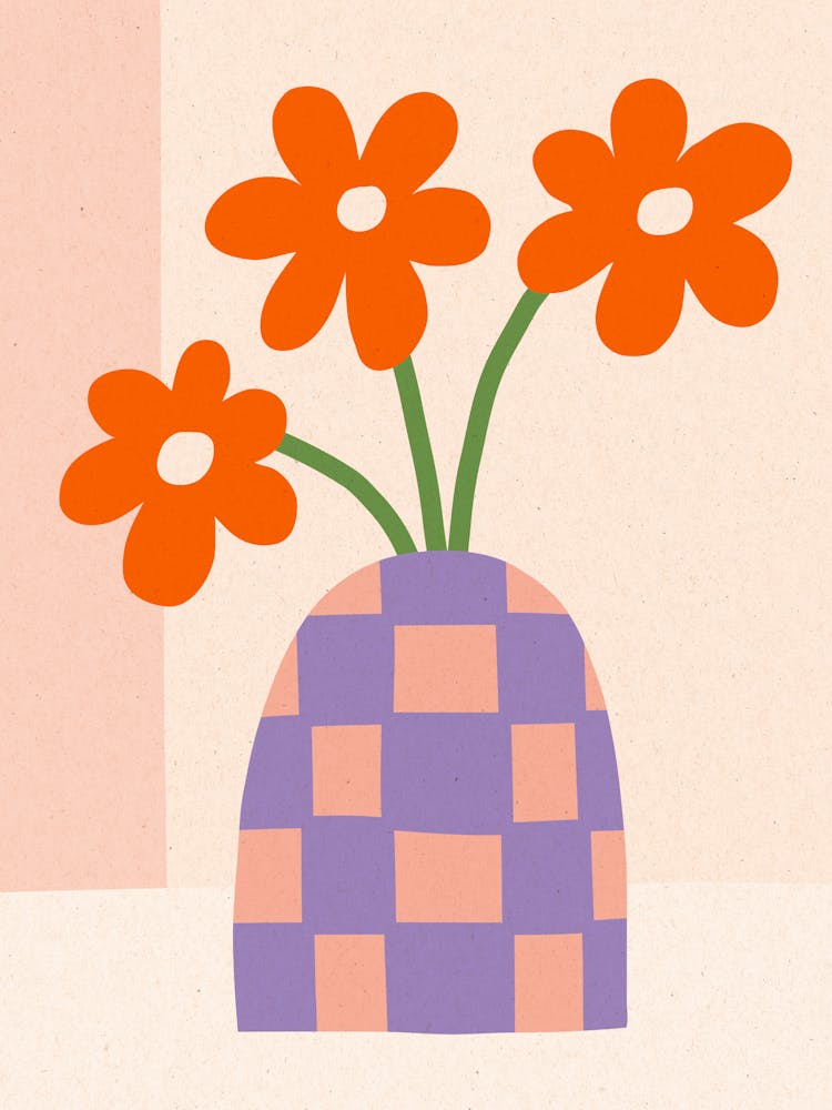 Colorful Flower Print 