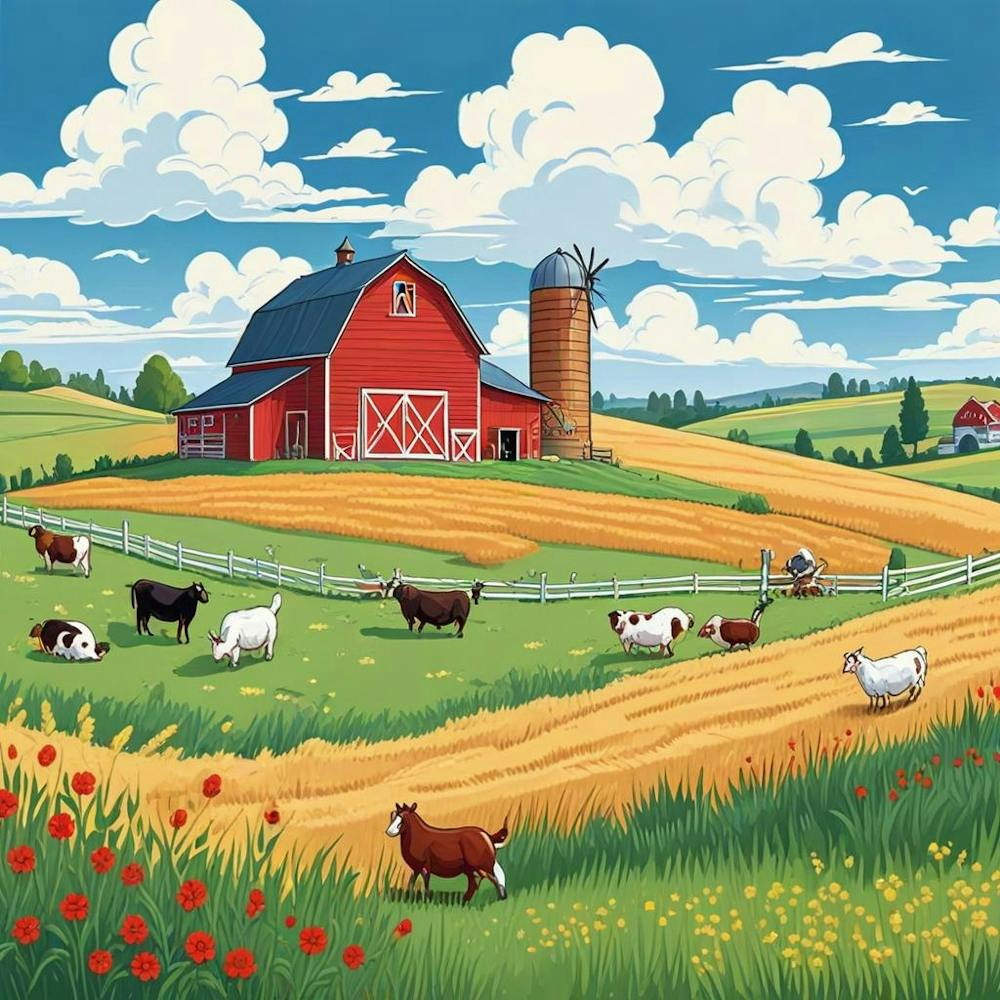 Grassland With Ship (1)