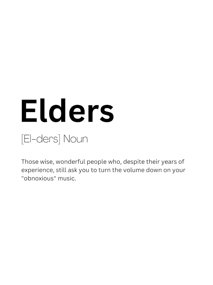 Elders Definition Meaning