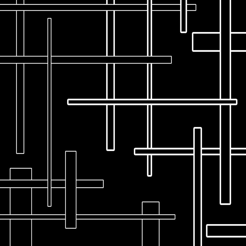 Abstract Lines On A Black Background