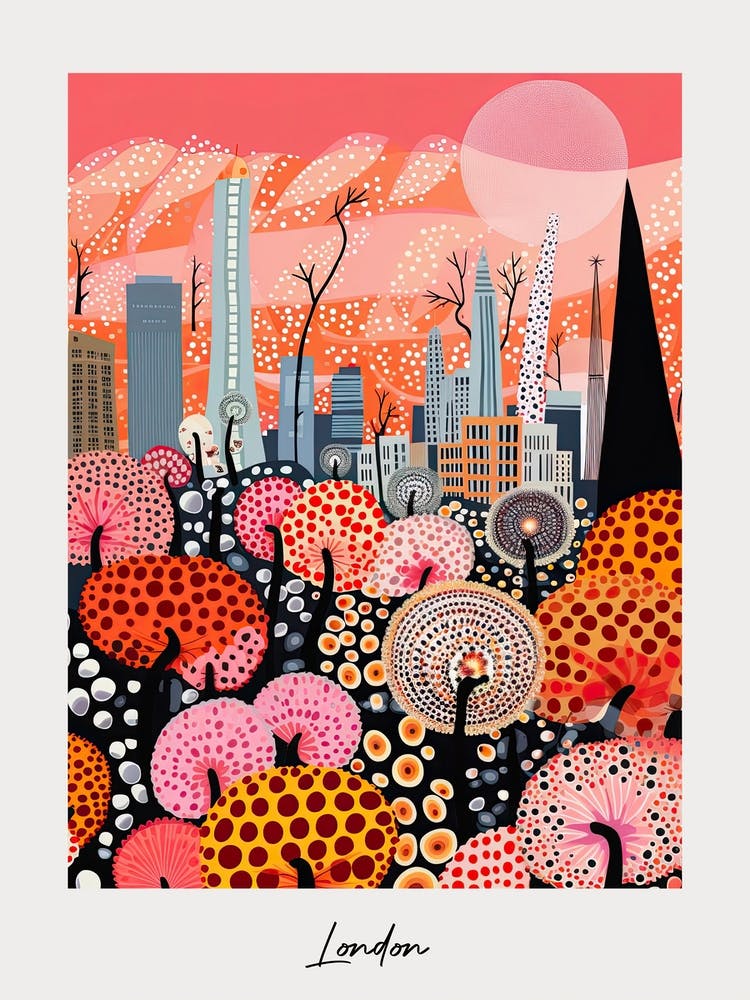 Poster Of London, Illustration In The Style Of Pop Art 2