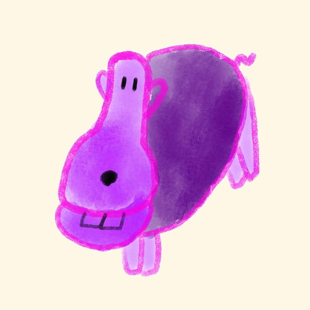 Lila Nilpferd 🦛