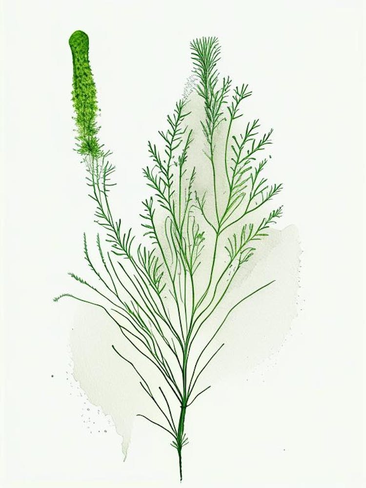 Dillkraut Minimalistisches Aquarell 2
